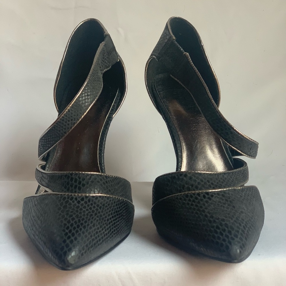 Charles David Snake Print Heels